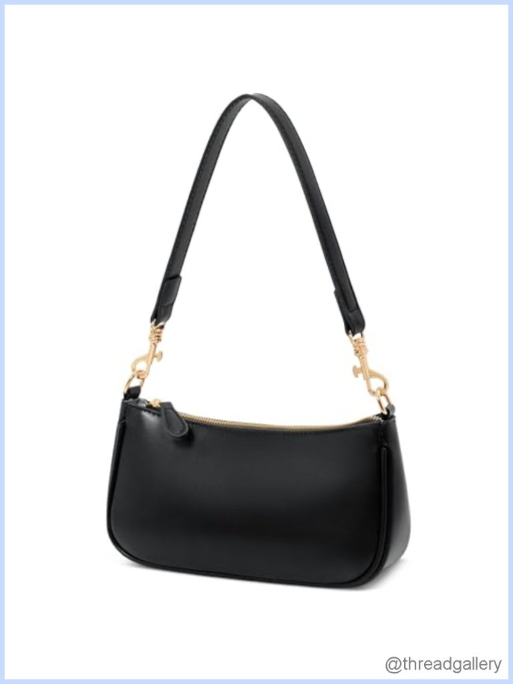 Small PU Leather Shoulder Bag Mini Purse Zipper Closure Cute Gift